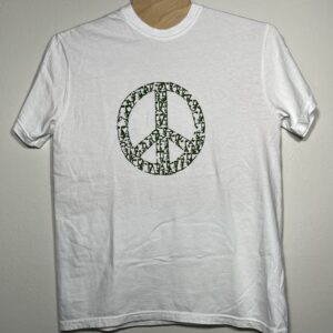 PEACE! Green on White