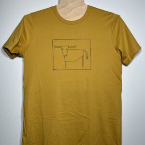 Longhorn- Graphite on Ochre