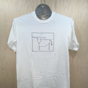 Longhorn- Graphite on White