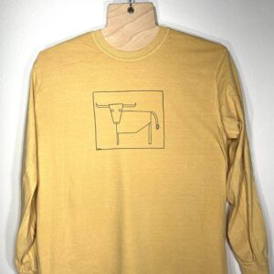 Longhorn Long-Sleeve Graphite on Ochre