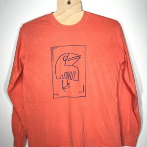 Odd Bird Dos- Mid-Night on Salmon Long-Sleeve