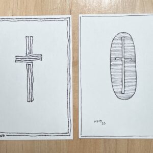 Happiness & Joy Postcards - Set of 2 - Cross