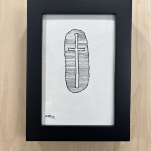 Cross 2022 Pen & Ink on Watercolor Paper