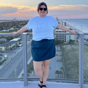 Longhorn- Graphite on Baby Blue